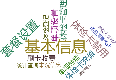体检刷卡收费管理系统关键功能概览图